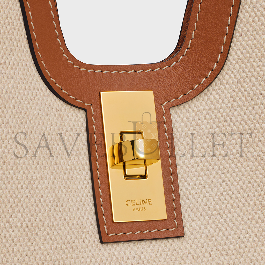 Ce**e cabas 16 in textile and calfskin 114482fd3.02nt (37*29*12cm)